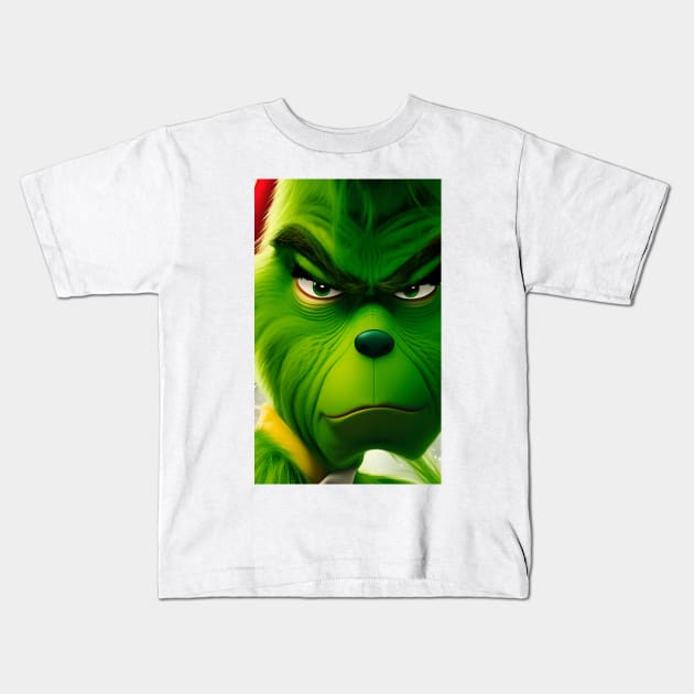 Feeling Extra Grinchy Today Kids T-Shirt by ShopSunday